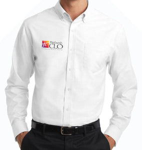 PITTSBURGH CLO OXFORD WHITE ADULT LONG SLEEVE BUTTON DOWN