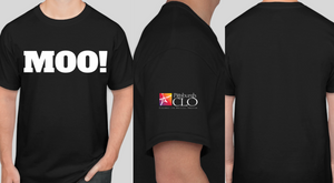 PITTSBURGH CLO "INTO THE WOODS" MOO! - YOUTH & ADULT SHORT SLEEVE T-SHIRT: WHITE OR BLACK