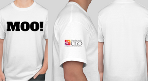 PITTSBURGH CLO "INTO THE WOODS" MOO! - YOUTH & ADULT SHORT SLEEVE T-SHIRT: WHITE OR BLACK