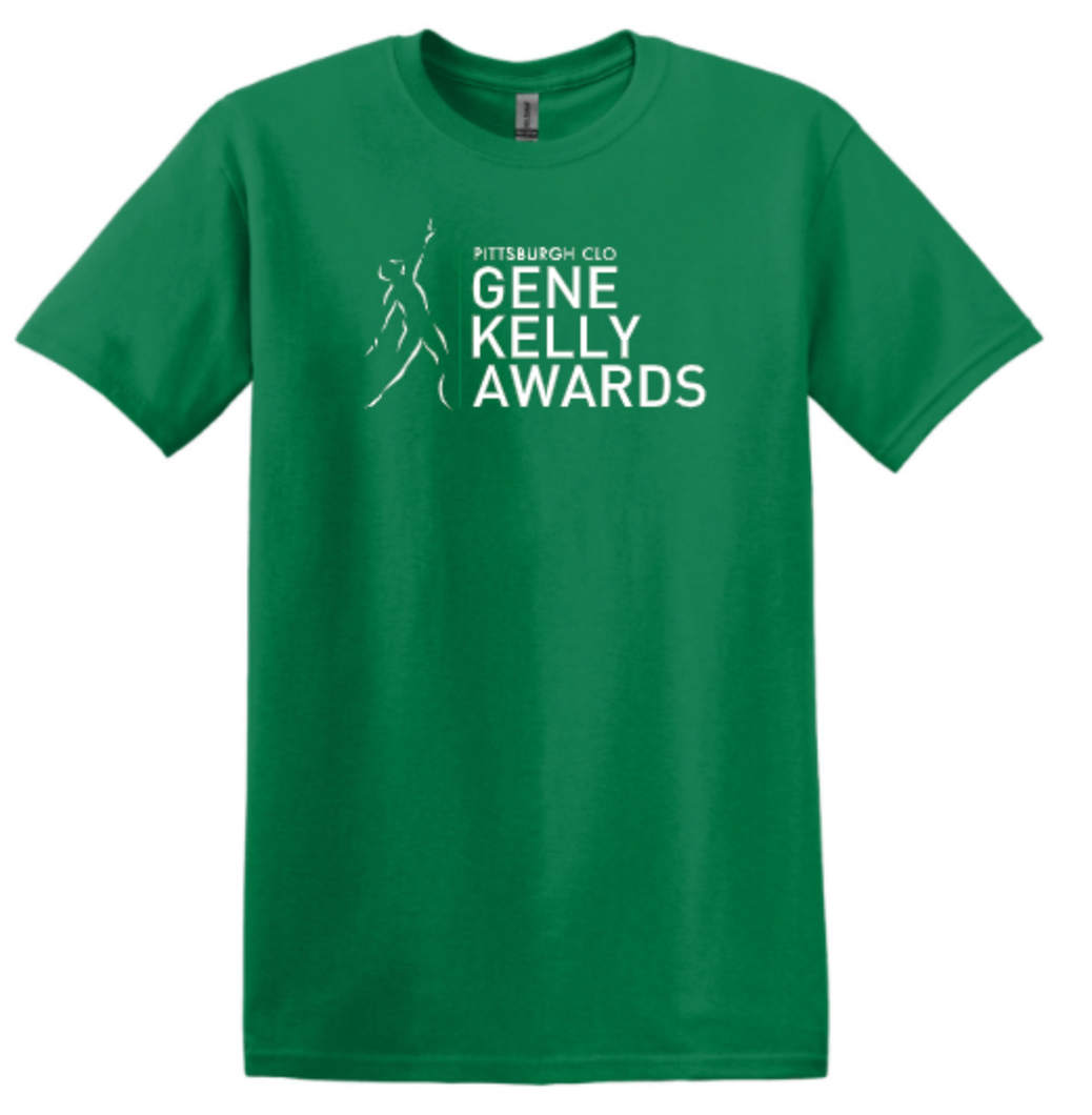 GENE KELLY AWARDS ADULT SHORT SLEEVE T-SHIRT - FULL CHEST DESIGN WITH PARTICIPATING SCHOOLS BACK DESIGN