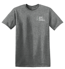 Load image into Gallery viewer, GENE KELLY AWARDS ADULT SHORT SLEEVE T-SHIRT - LEFT CHEST DESIGN WITH PARTICIPATING SCHOOLS BACK DESIGN