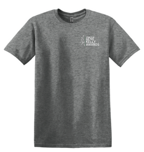 GENE KELLY AWARDS ADULT SHORT SLEEVE T-SHIRT - LEFT CHEST DESIGN WITH PARTICIPATING SCHOOLS BACK DESIGN