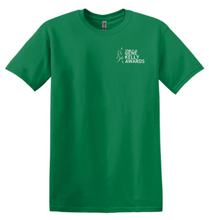 Load image into Gallery viewer, GENE KELLY AWARDS ADULT SHORT SLEEVE T-SHIRT - LEFT CHEST DESIGN WITH PARTICIPATING SCHOOLS BACK DESIGN