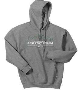 GENE KELLY AWARDS ADULT HOODED SWEATSHIRT - FULL CHEST DESIGN PGH CITY SCAPE