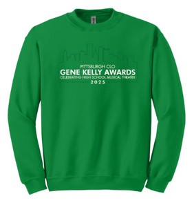 GENE KELLY AWARDS CREWNECK SWEATSHIRT - FULL CHEST DESIGN PGH CITY SCAPE