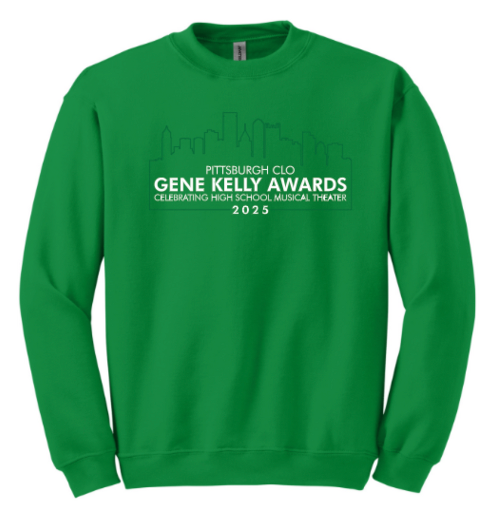 GENE KELLY AWARDS CREWNECK SWEATSHIRT - FULL CHEST DESIGN PGH CITY SCAPE