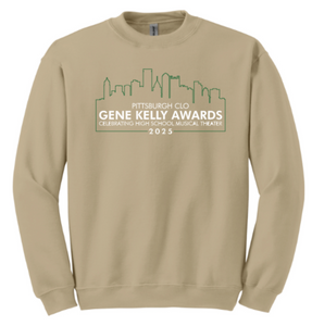 GENE KELLY AWARDS CREWNECK SWEATSHIRT - FULL CHEST DESIGN PGH CITY SCAPE