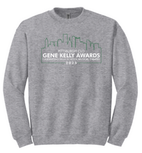 Load image into Gallery viewer, GENE KELLY AWARDS CREWNECK SWEATSHIRT - FULL CHEST DESIGN PGH CITY SCAPE