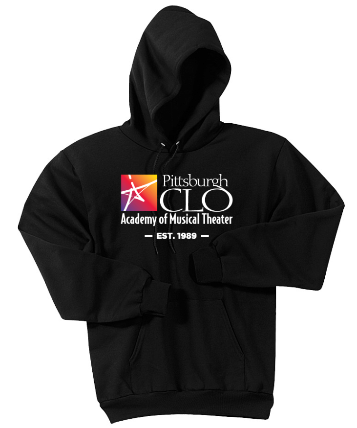 CLO ACADEMY FALL / WINTER 2023 YOUTH & ADULT HOODED SWEATSHIRT - FULL FRONT DESIGN