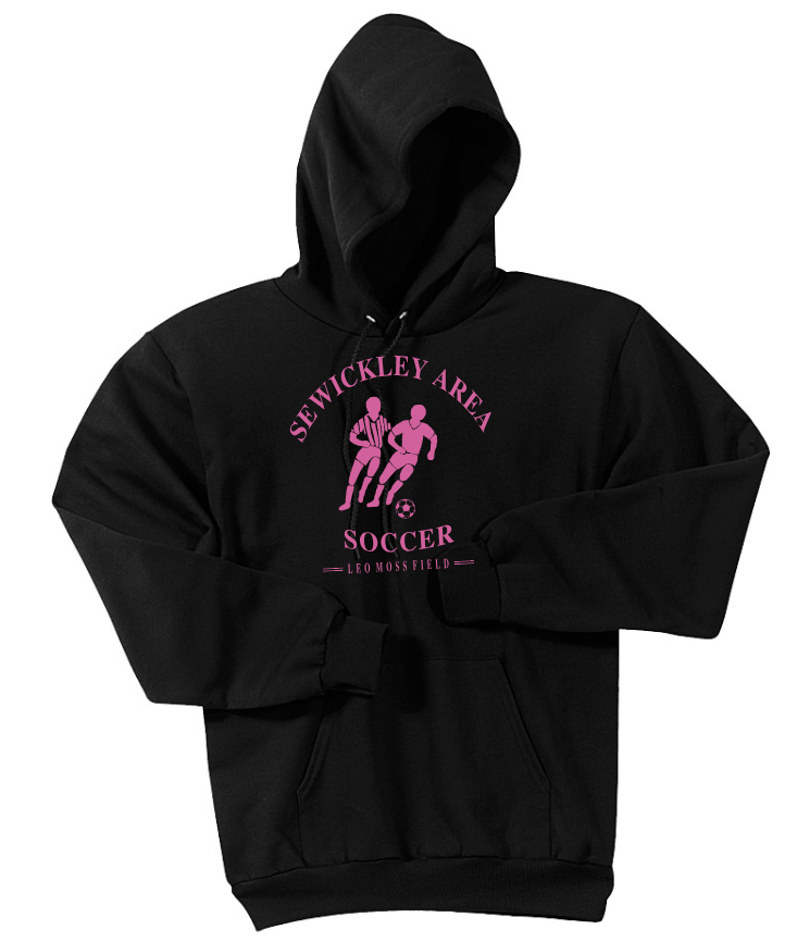 SAS -LEO MOSS FIELD- DESIGN YOUTH & ADULT HOODED SWEATSHIRT - BLACK