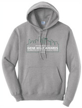 Load image into Gallery viewer, GENE KELLY AWARDS ADULT HOODED SWEATSHIRT - FULL CHEST DESIGN PGH CITY SCAPE