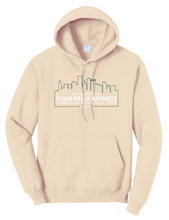 Load image into Gallery viewer, GENE KELLY AWARDS ADULT HOODED SWEATSHIRT - FULL CHEST DESIGN PGH CITY SCAPE