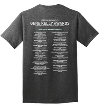 Load image into Gallery viewer, GENE KELLY AWARDS ADULT SHORT SLEEVE T-SHIRT - FULL CHEST DESIGN WITH PARTICIPATING SCHOOLS BACK DESIGN