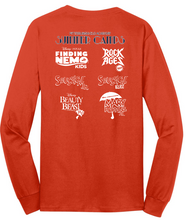 Load image into Gallery viewer, CLO ACADEMY SUMMER CAMP 2024 CORE COTTON BLEND YOUTH &amp; ADULT LONG SLEEVE TEE WITH FULL FRONT / BACK &amp; ARM DESIGN