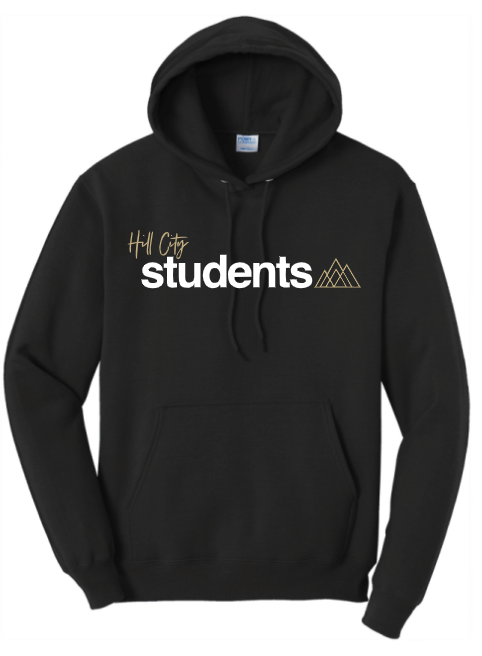 HILL CITY STUDENTS HOODED SWEATSHIRT IN YOUTH AND ADULT SIZES