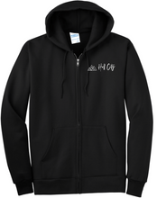 Load image into Gallery viewer, HILL CITY CHURCH LEFT CHEST LOGO HOODED FULL-ZIP SWEATSHIRT