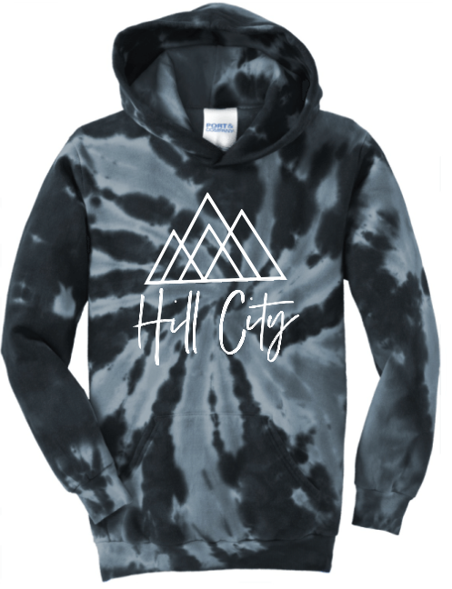 HILL CITY CHURCH YOUTH TIE-DYED HOODED SWEATSHIRT
