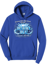 Load image into Gallery viewer, KEYSTONE OAKS HIGH SCHOOL -  MAMMA MIA! : YOUTH &amp; ADULT HOODED SWEATSHIRT IN AQUATIC BLUE, TRUE ROYAL OR BLACK