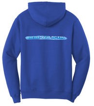 Load image into Gallery viewer, KEYSTONE OAKS HIGH SCHOOL -  MAMMA MIA! : YOUTH &amp; ADULT HOODED SWEATSHIRT IN AQUATIC BLUE, TRUE ROYAL OR BLACK