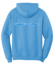 Load image into Gallery viewer, KEYSTONE OAKS HIGH SCHOOL -  MAMMA MIA! : YOUTH &amp; ADULT HOODED SWEATSHIRT IN AQUATIC BLUE, TRUE ROYAL OR BLACK