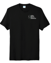 Load image into Gallery viewer, GENE KELLY AWARDS ADULT SHORT SLEEVE T-SHIRT - LEFT CHEST DESIGN WITH PARTICIPATING SCHOOLS BACK DESIGN