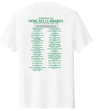 Load image into Gallery viewer, GENE KELLY AWARDS ADULT SHORT SLEEVE T-SHIRT - LEFT CHEST DESIGN WITH PARTICIPATING SCHOOLS BACK DESIGN