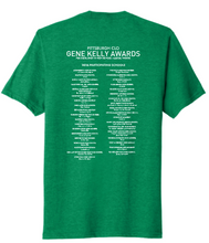 Load image into Gallery viewer, GENE KELLY AWARDS ADULT SHORT SLEEVE T-SHIRT - LEFT CHEST DESIGN WITH PARTICIPATING SCHOOLS BACK DESIGN