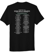 Load image into Gallery viewer, GENE KELLY AWARDS ADULT SHORT SLEEVE T-SHIRT - FULL CHEST DESIGN WITH PARTICIPATING SCHOOLS BACK DESIGN