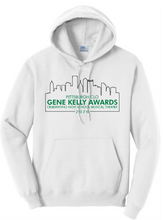Load image into Gallery viewer, GENE KELLY AWARDS ADULT HOODED SWEATSHIRT - FULL CHEST DESIGN PGH CITY SCAPE