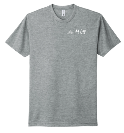 HILL CITY CHURCH LEFT CHEST LOGO - RINGSPUN SHORT SLEEVE TEE IN YOUTH AND ADULT SIZES