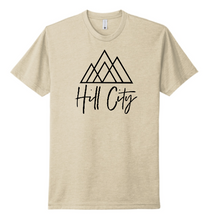 Load image into Gallery viewer, HILL CITY CHURCH FULL CHEST LOGO - RINGSPUN SHORT SLEEVE TEE IN YOUTH AND ADULT SIZES