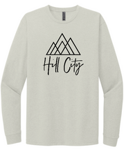 Load image into Gallery viewer, HILL CITY CHURCH FULL CHEST LOGO - RINGSPUN LONG SLEEVE TEE IN YOUTH AND ADULT SIZES