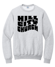 Load image into Gallery viewer, HILL CITY CHURCH CREWNECK SWEATSHIRT WITH FRONT POCKET