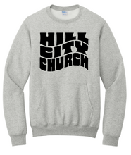 Load image into Gallery viewer, HILL CITY CHURCH CREWNECK SWEATSHIRT WITH FRONT POCKET