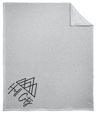 Load image into Gallery viewer, HILL CITY CHURCH LOGO FLEECE SWEATSHIRT MATERIAL OVERSIZED BLANKET