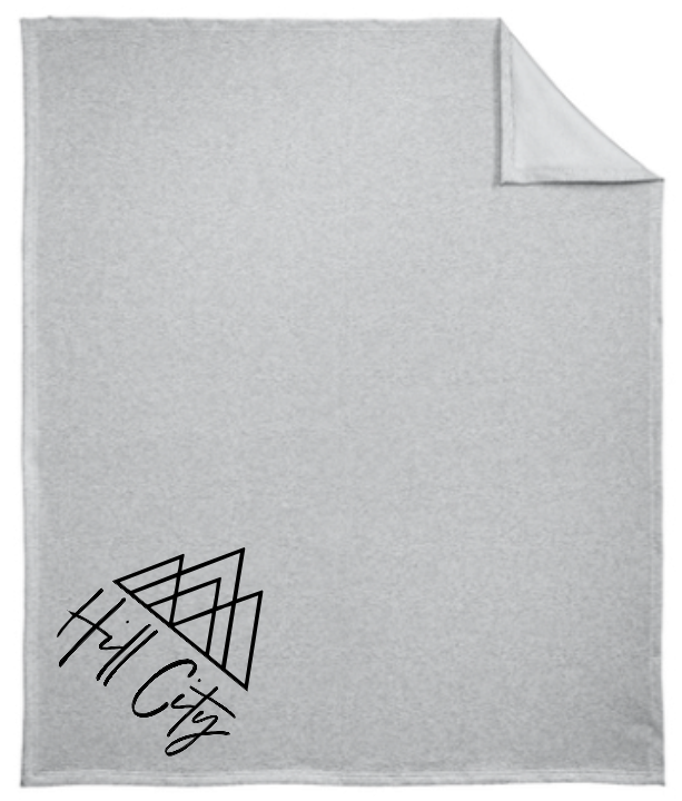 HILL CITY CHURCH LOGO FLEECE SWEATSHIRT MATERIAL OVERSIZED BLANKET