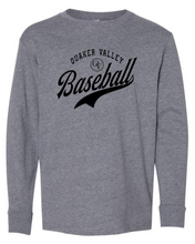 Load image into Gallery viewer, QVSB BASEBALL LAT BRAND RINGSPUN COTTON YOUTH OR ADULT LONG SLEEVE T-SHIRT