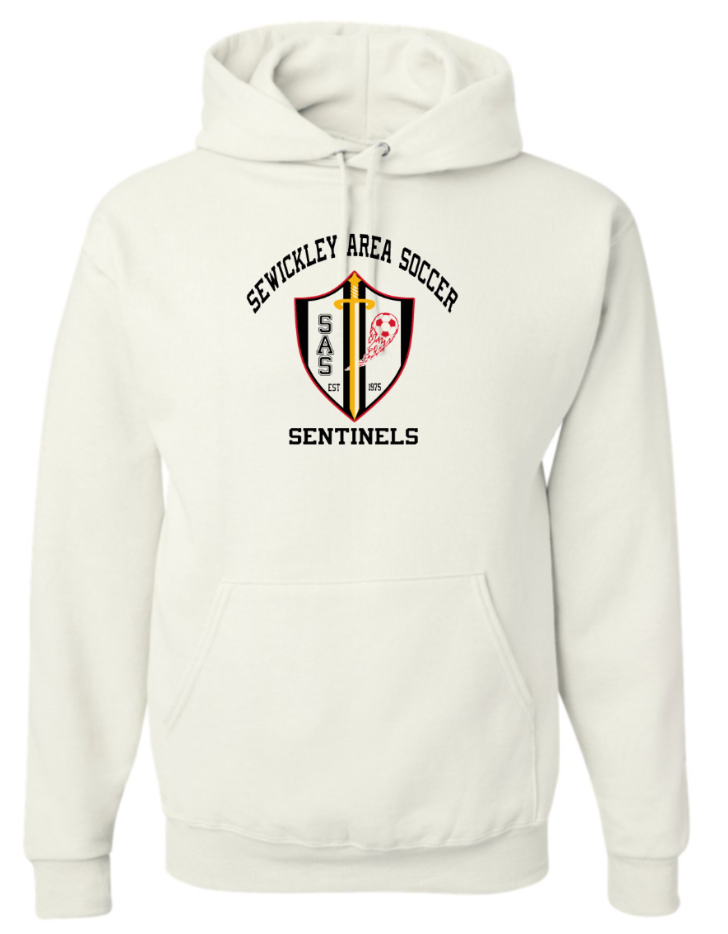 SAS WHITE YOUTH & ADULT HOODED SWEATSHIRT