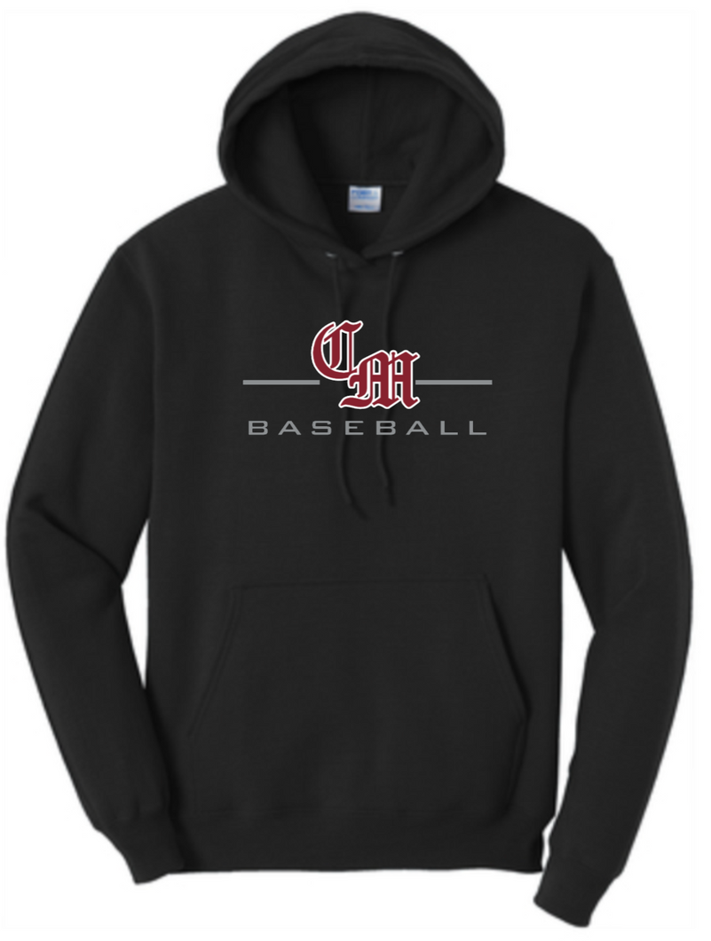 CARNEGIE MELLON BASEBALL ADULT HOODED SWEATSHIRT