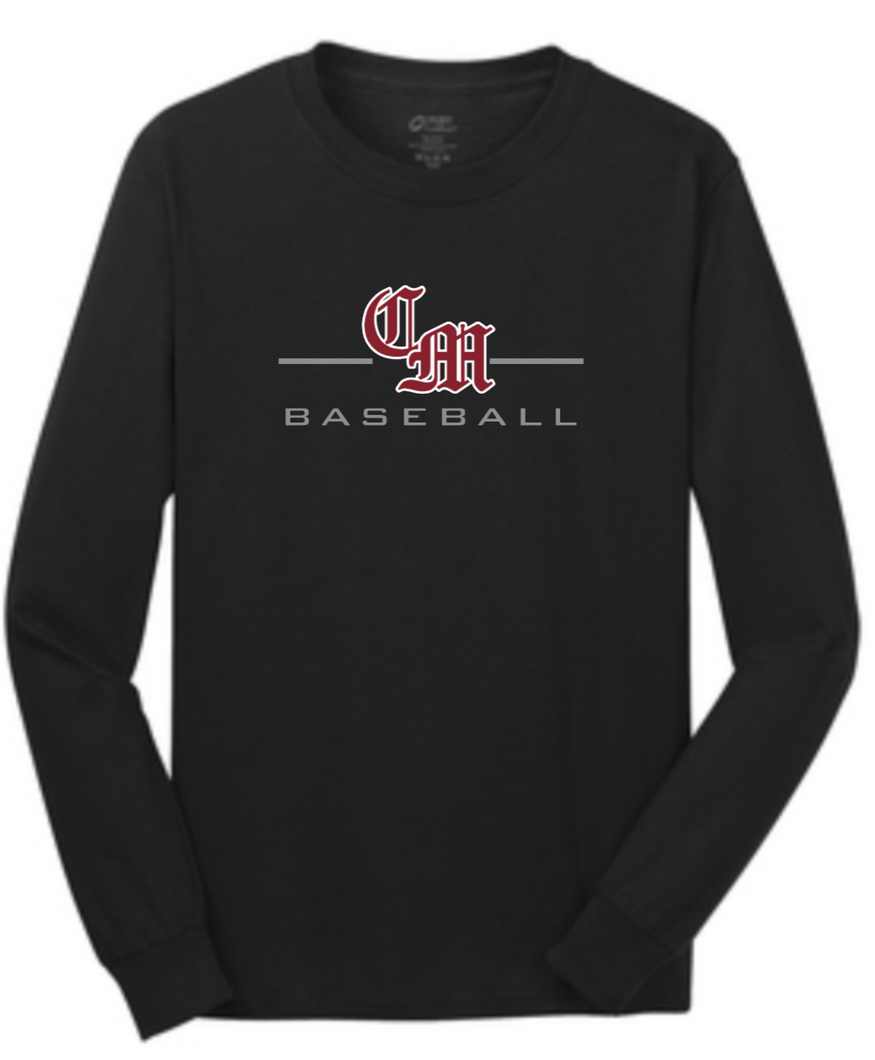 CARNEGIE MELLON BASEBALL CORE COTTON ADULT LONG SLEEVE