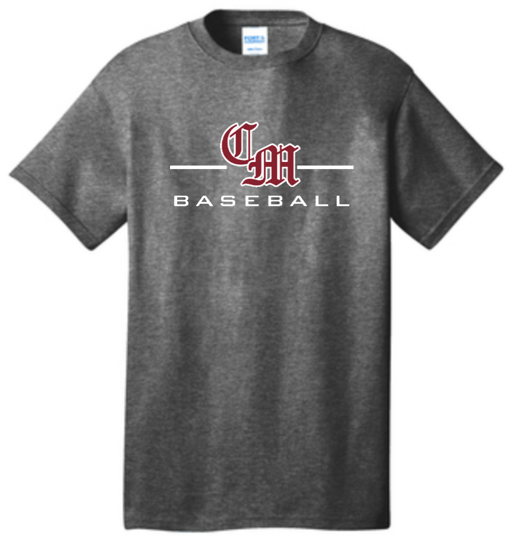 CARNEGIE MELLON BASEBALL CORE COTTON BLEND ADULT SHORT SLEEVE TEE