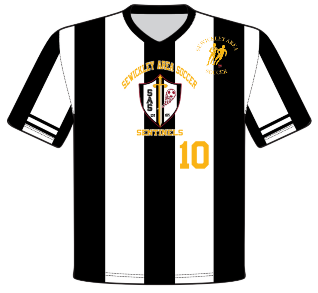 SAS BLACK AND WHITE STRIPED JERSEY